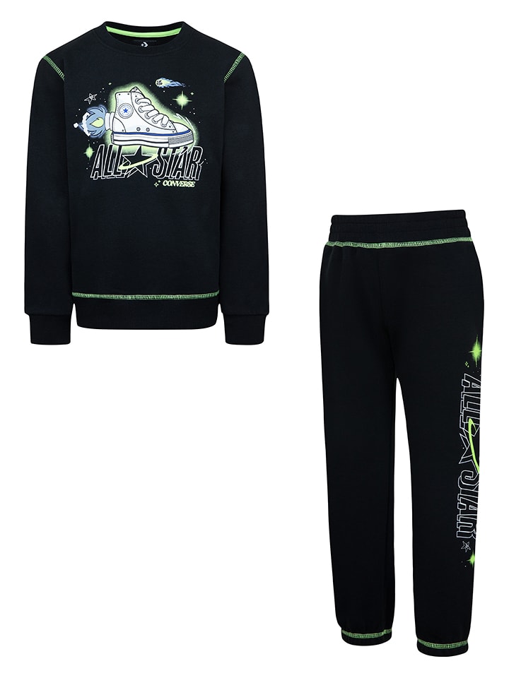 Converse 2-częściowy zestaw w kolorze czarnym rozmiar: 86/92