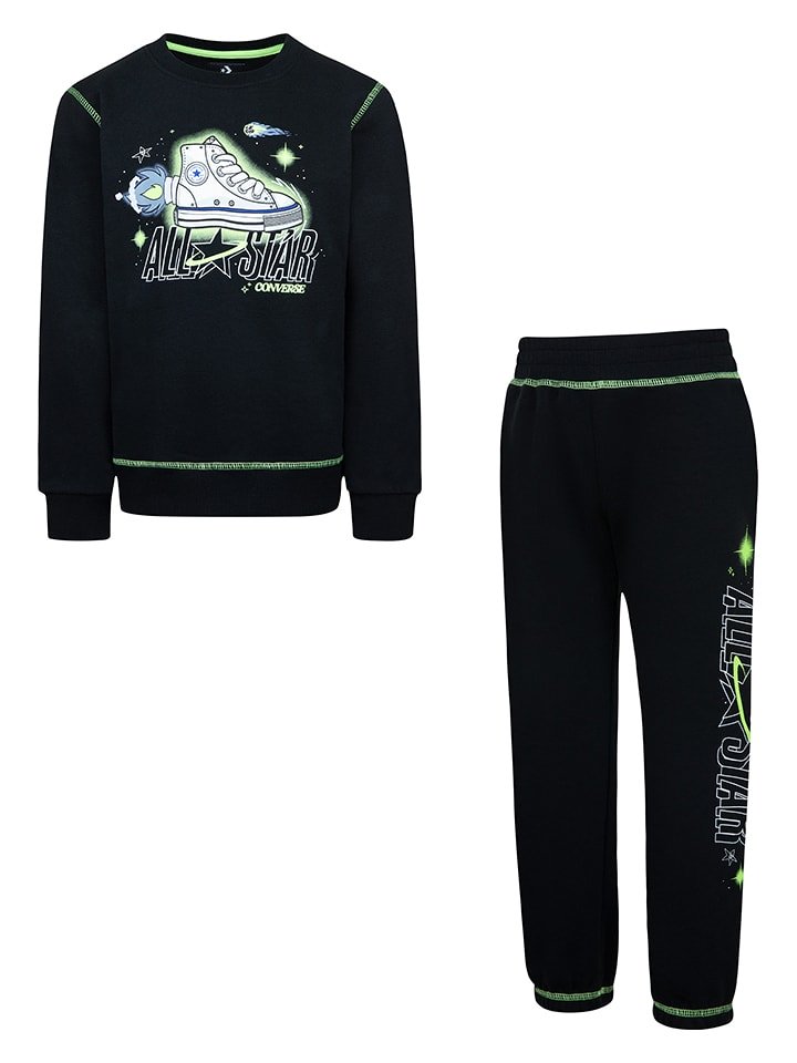 Converse 2-częściowy zestaw w kolorze czarnym rozmiar: 86/92