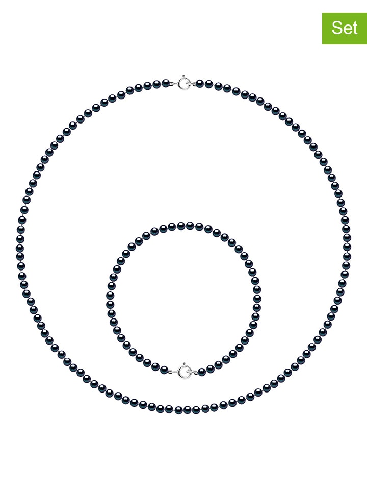 Mitzuko 2-częściowy zestaw biżuterii z perłami rozmiar: onesize