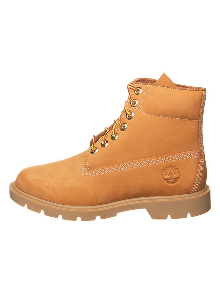 Timberland Skórzane botki "6 In" w kolorze jasnobrązowym rozmiar: 31