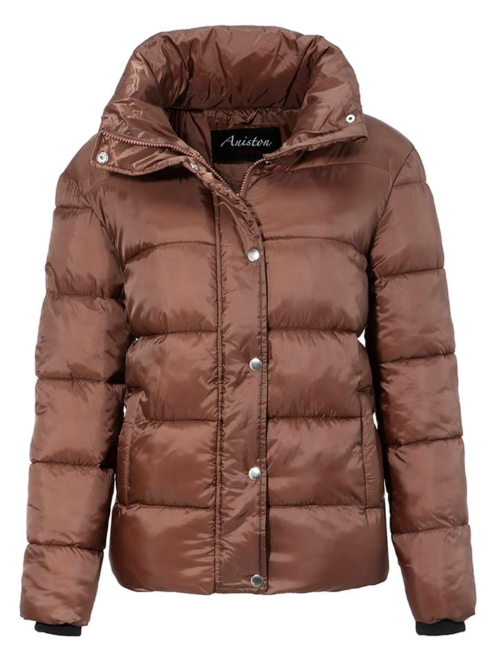 Aniston Kurtka pikowana w kolorze brązowym rozmiar: 34