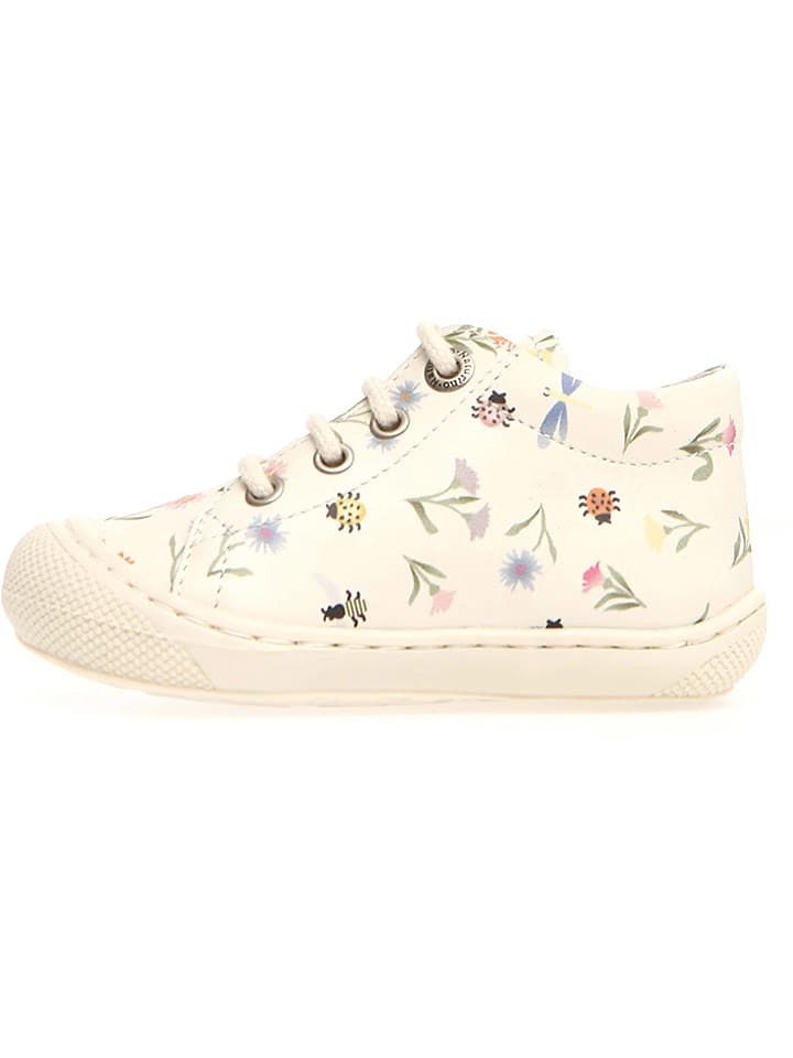 Naturino Skórzane buty "Cocoon" w kolorze kremowym do nauki chodzenia rozmiar: 21