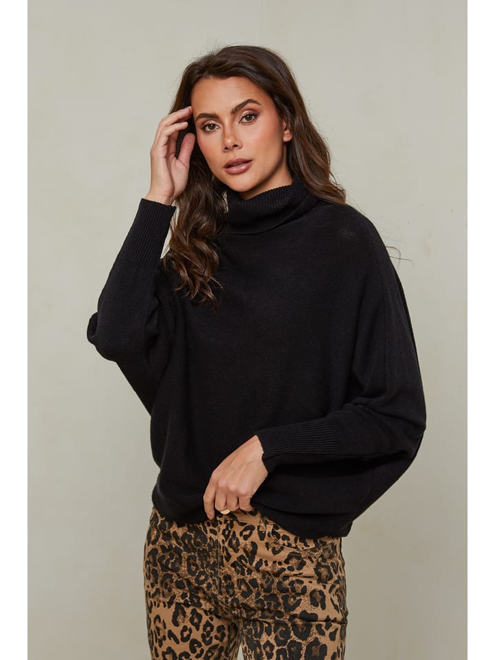 Joséfine Sweter "Karcag" w kolorze czarnym rozmiar: M