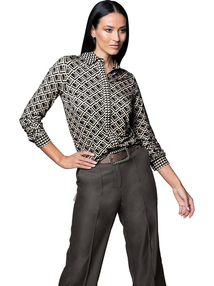 Heine Koszula w kolorze khaki rozmiar: 38