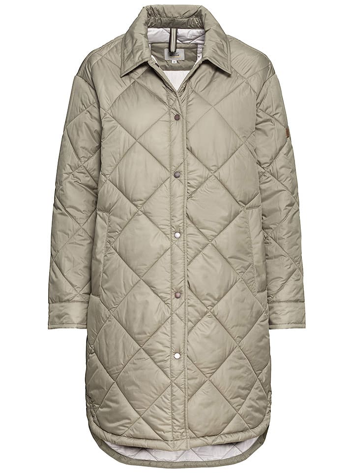 Camel Active Płaszcz pikowany w kolorze oliwkowym rozmiar: 46