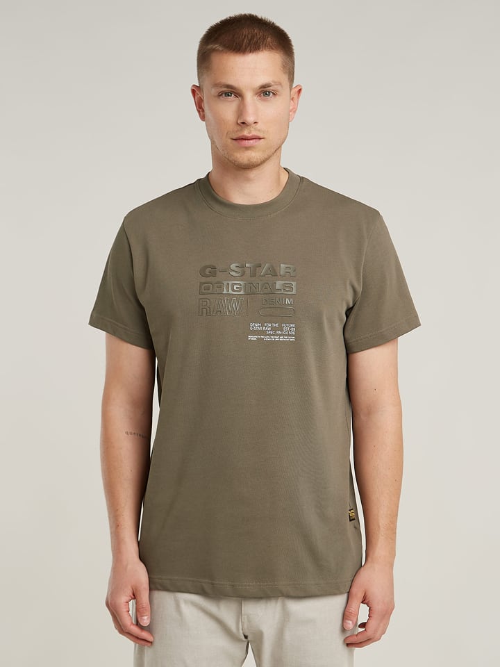 G-Star Koszulka w kolorze khaki rozmiar: M