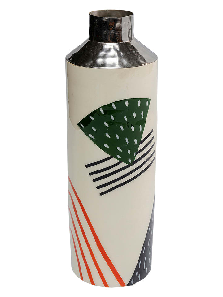 Kare Wazon "Abstract Counterpart" w kolorze kremowym - wys. 31,5 x Ø 10 cm rozmiar: onesize