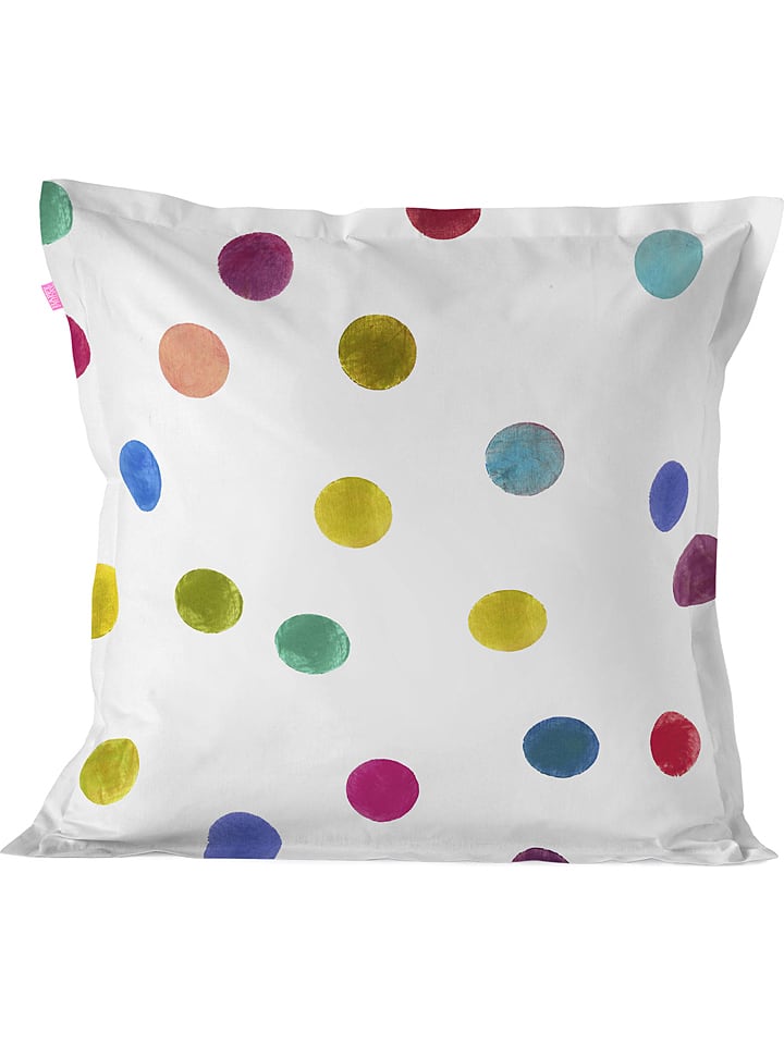 Happy Friday Poszewka "Confetti" w kolorze białym na poduszkę rozmiar: 80x80 cm