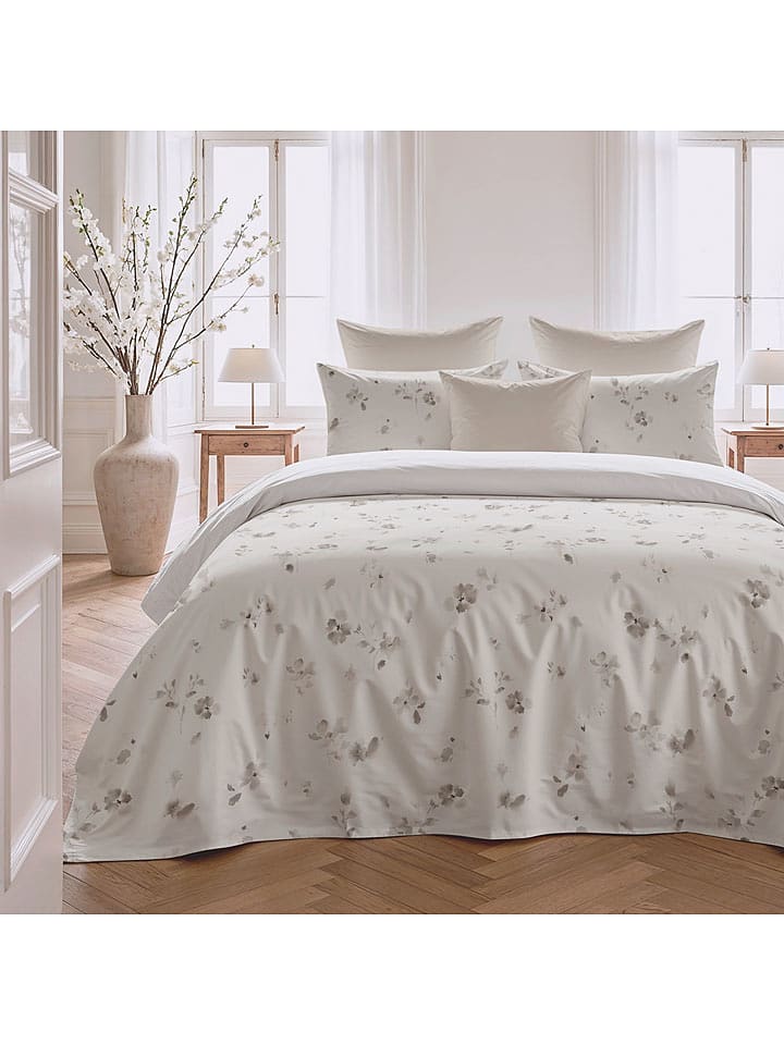 Pierre Cardin Perkalowa poszwa w kolorze beżowym na kołdrę rozmiar: 260x240 cm