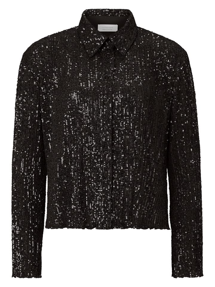 Rich & Royal Bluzka w kolorze czarnym rozmiar: L