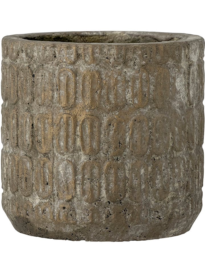 Bloomingville Doniczka "Benas" w kolorze szarym - wys. 16 x Ø 17 cm rozmiar: onesize