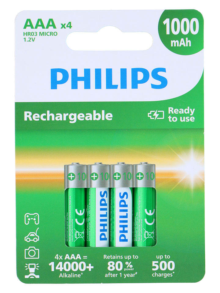 Philips Baterie AAA 1000 mAh (4 szt.) rozmiar: onesize