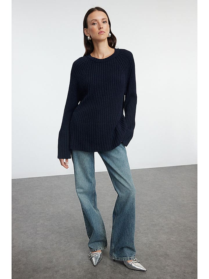 trendyol Sweter w kolorze granatowym rozmiar: L