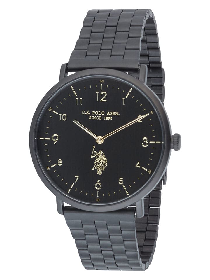 U.S. Polo Assn. Zegarek kwarcowy w kolorze czarno-złotym rozmiar: onesize