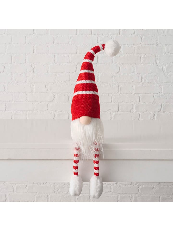 Boltze Dekoracja "Kuno" w kolorze czerwono-białym - wys. 60 cm rozmiar: onesize