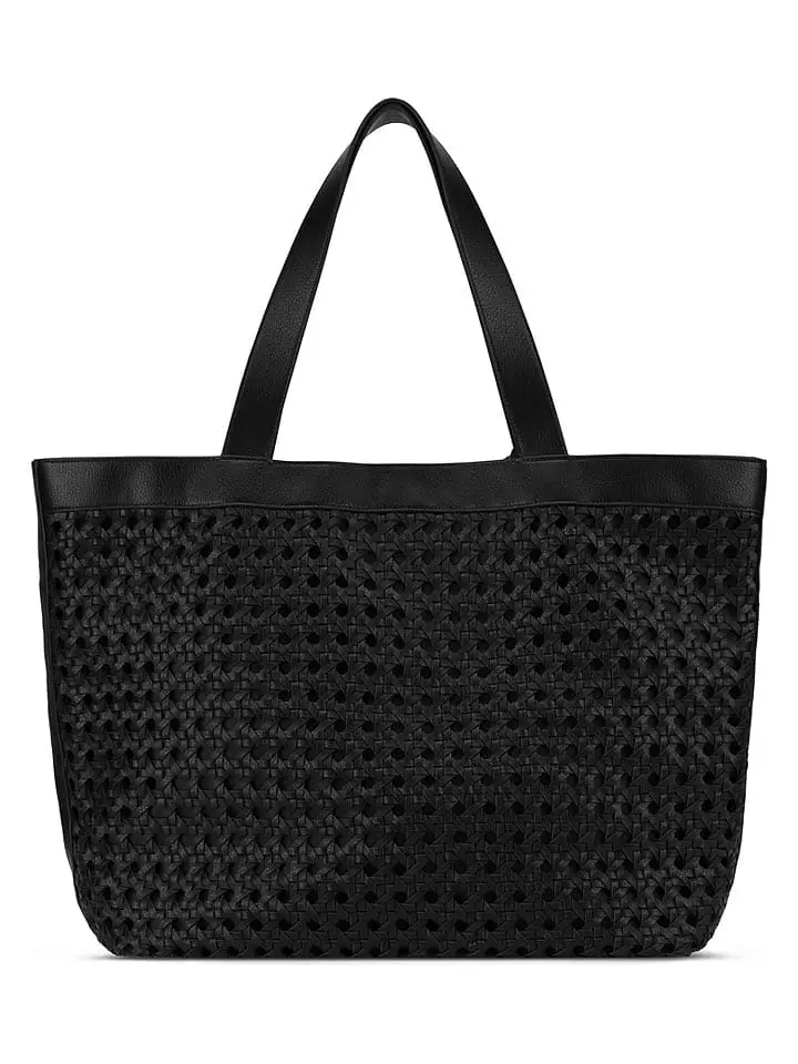 Ilse Jacobsen Shopper bag w kolorze czarnym - 51 x 36 cm rozmiar: onesize