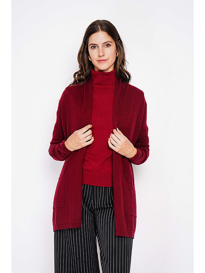 C& Jo Kardigan w kolorze bordowym rozmiar: 42