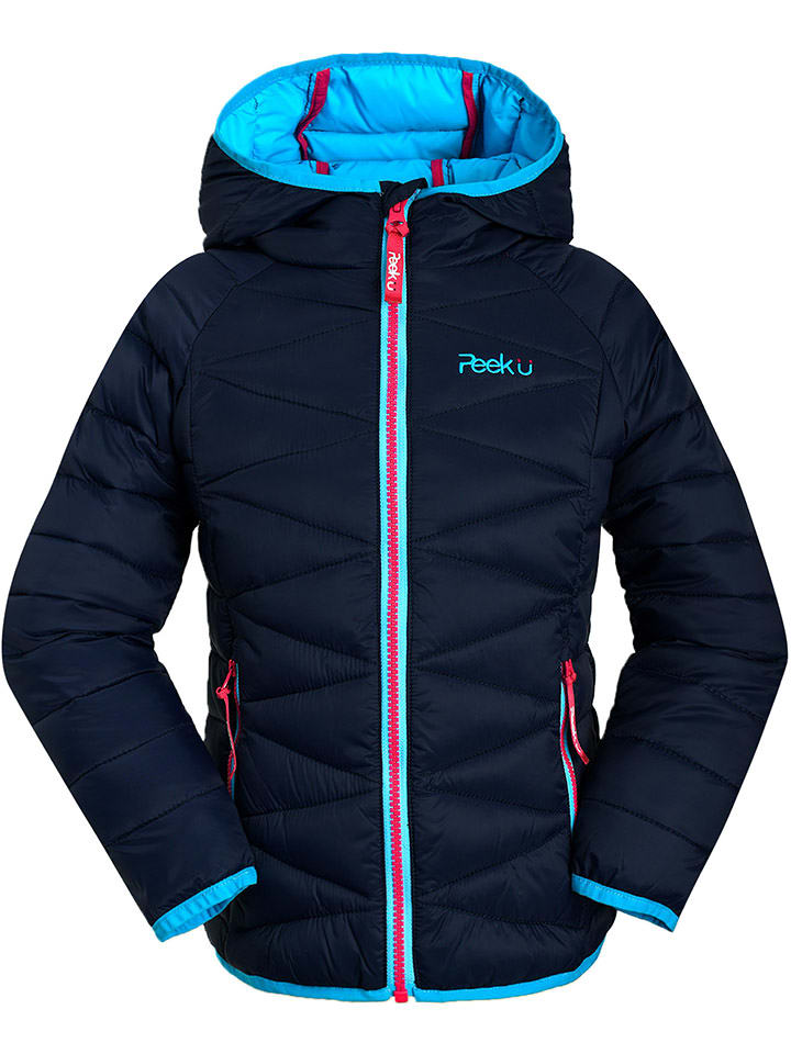 Peek U Całoroczna kurtka pikowana "Oceana" w kolorze granatowym rozmiar: 116