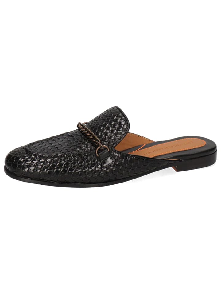 MELVIN & HAMILTON Skórzane chodaki "Scarlett 77" w kolorze czarnym rozmiar: 39