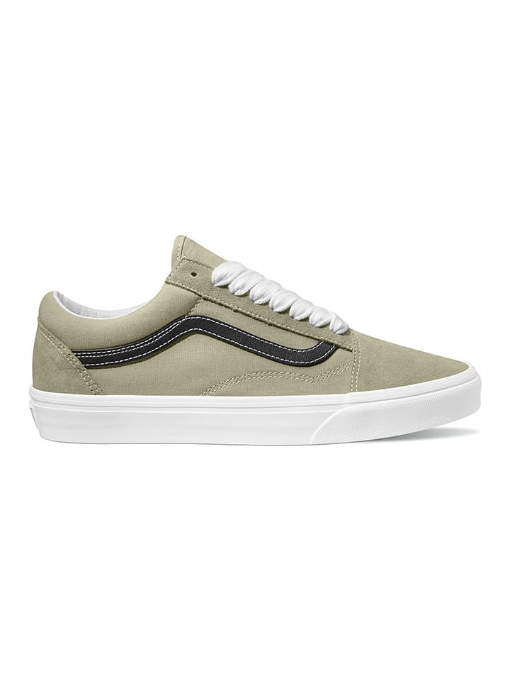 Vans Skórzane sneakersy "Old Skool" w kolorze khaki rozmiar: 36