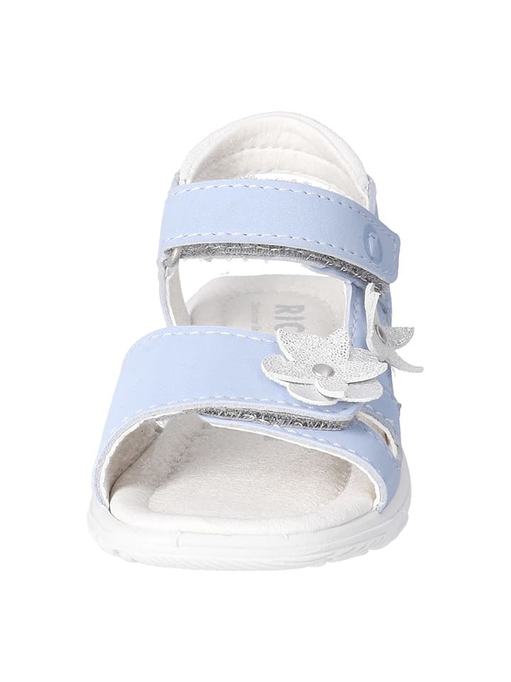 Ricosta Skórzane sandały "Carola" w kolorze błękitno-białym rozmiar: 32