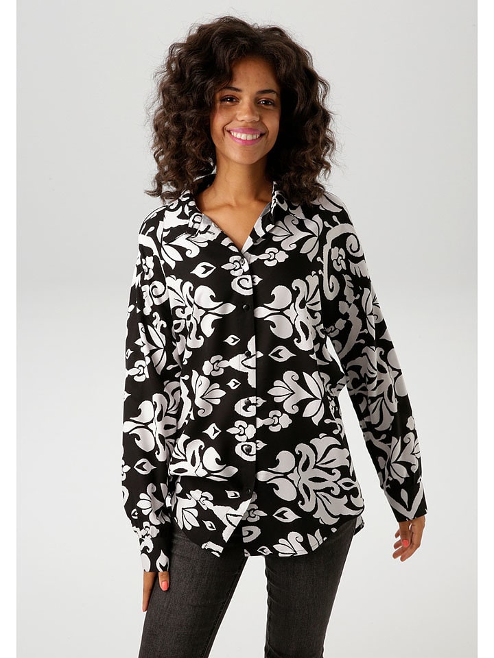 Aniston Bluzka w kolorze czarno-białym rozmiar: 44