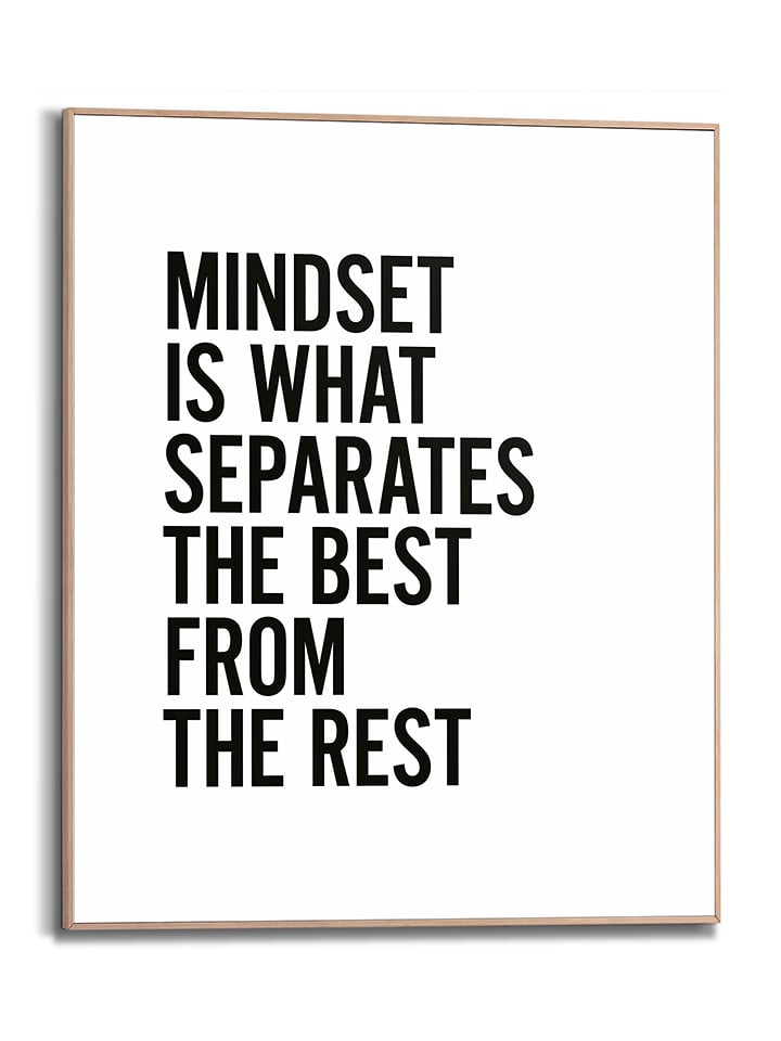 Orangewallz Druk artystyczny "Mindset" w ramce rozmiar: 40x50 cm