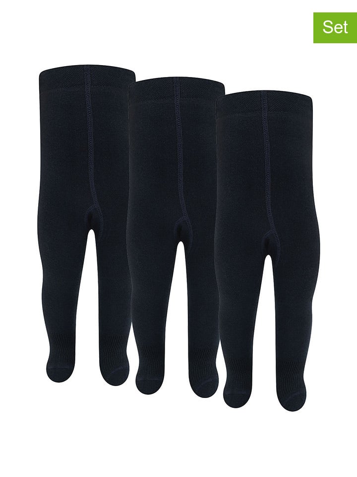 ewers Rajstopy (3 pary) w kolorze czarnym rozmiar: 74