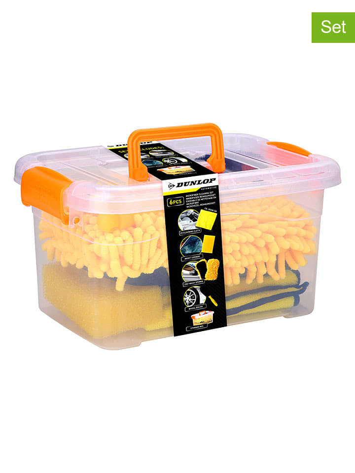 Dunlop 6-częściowy zestaw w kolorze żółto-czarnym do samochodu rozmiar: onesize