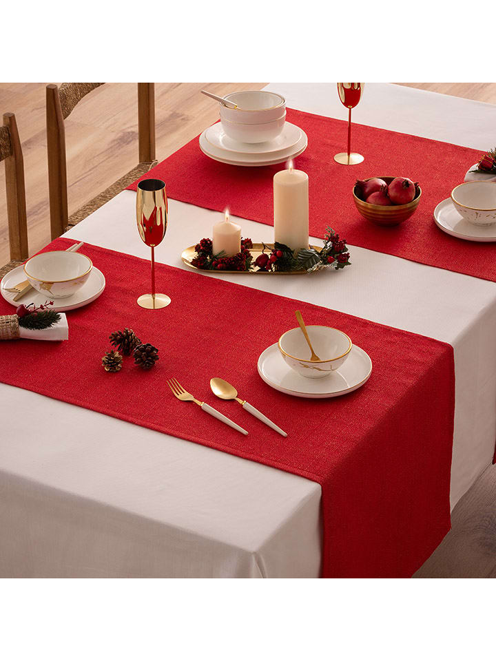 Mint Rugs Bieżnik "Christmas Evolet" w kolorze czerwonym rozmiar: 50x155 cm