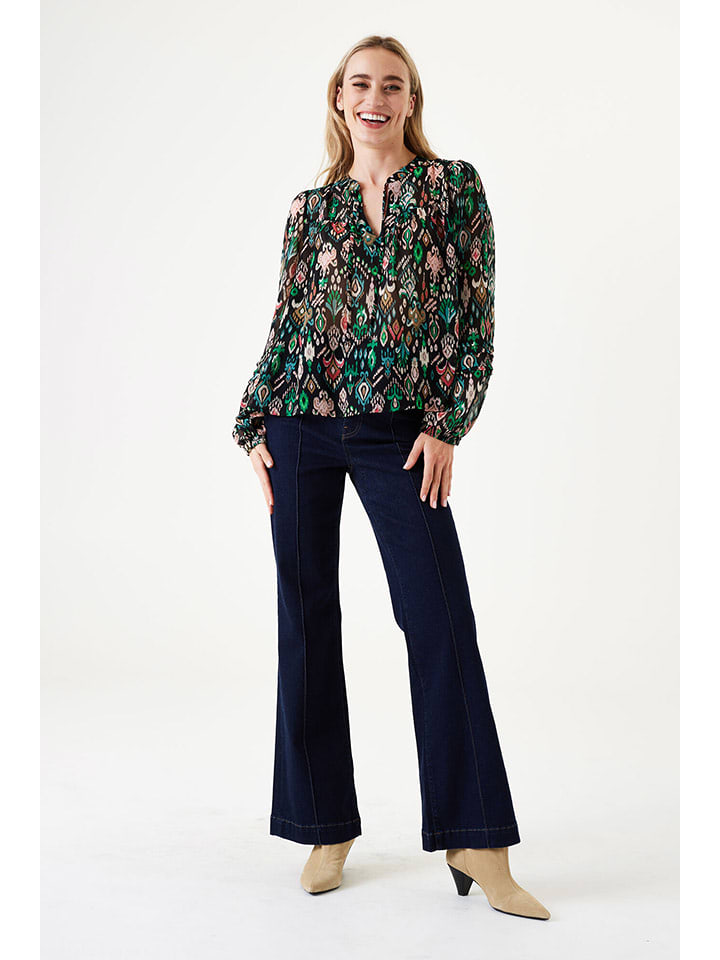 Garcia Bluzka w kolorze czarno-zielono-czerwonym rozmiar: S