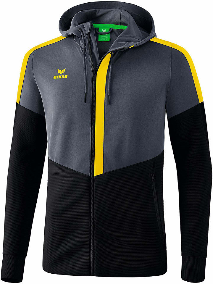 erima Kurtka sportowa "Squad" w kolorze szaro-czarnym rozmiar: L