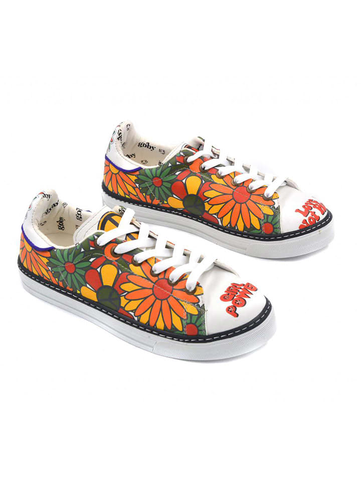 Goby Sneakersy w kolorze pomarańczowym ze wzorem rozmiar: 42