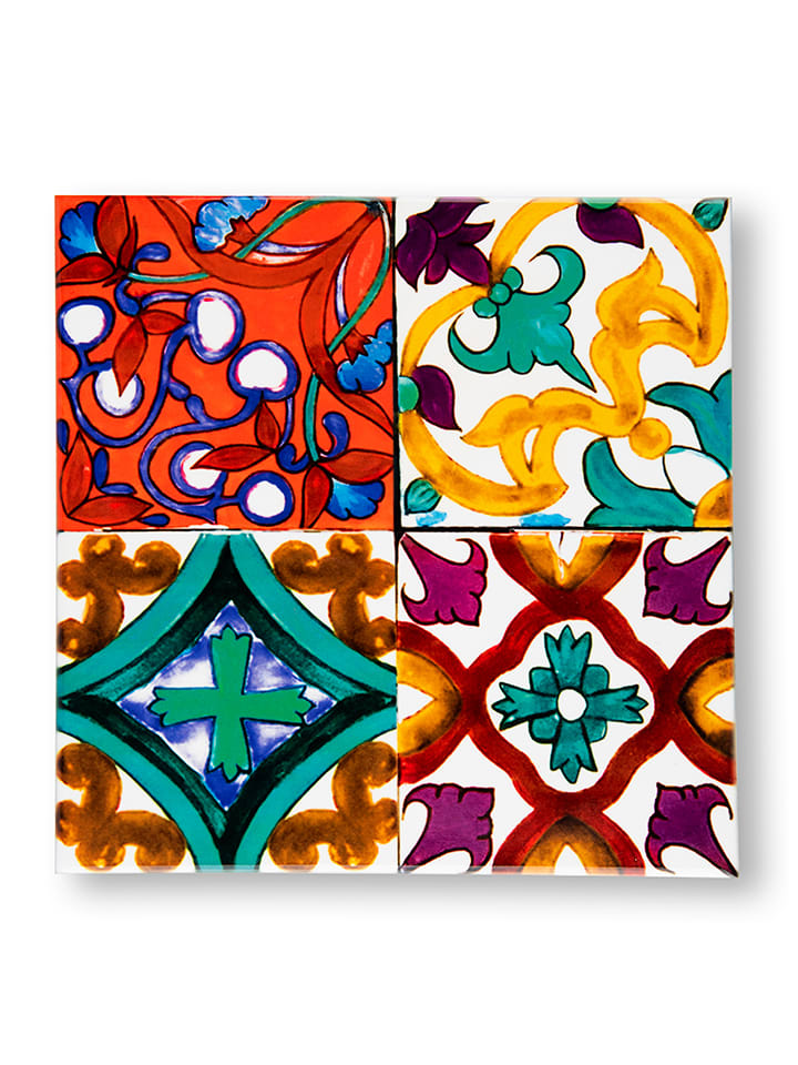 Trendy Kitchen by EXCÉLSA Podkładka "Lisbona" ze wzorem - 15 x 15 cm rozmiar: onesize