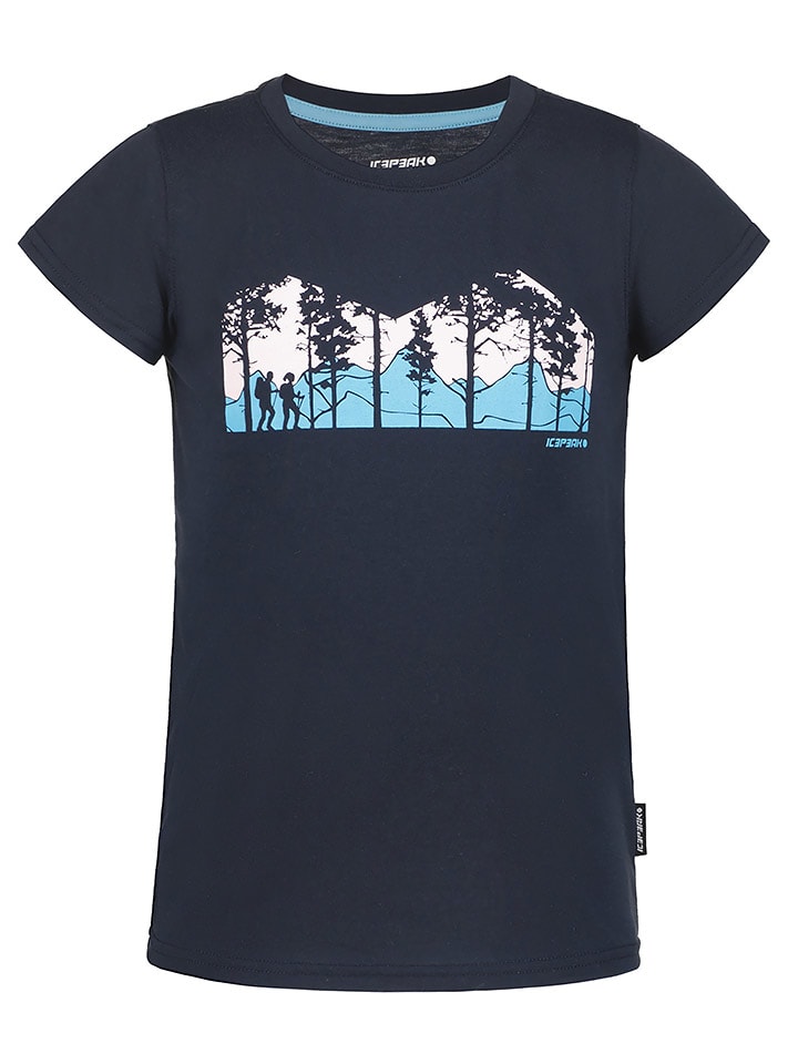 Icepeak Koszulka funkcyjna "Kearny" w kolorze granatowym rozmiar: 116