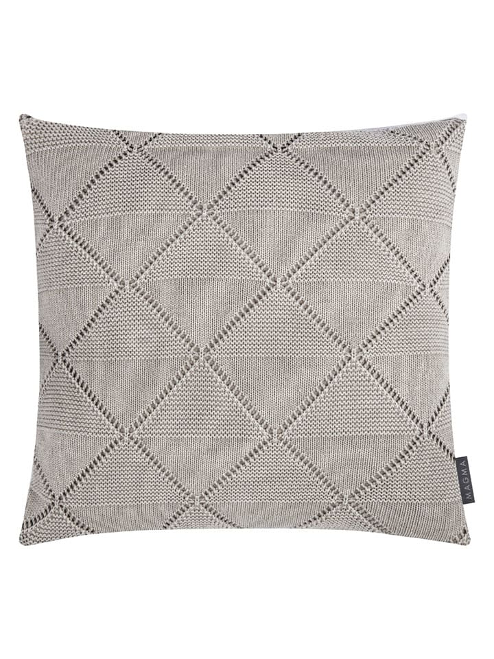 Magma Heimtex Poszewka "Purl" w kolorze jasnoszarym na poduszkę - 50 x 50 cm rozmiar: onesize
