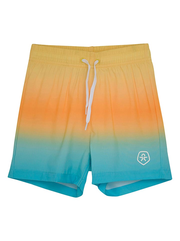 Color Kids Szorty kąpielowe w kolorze niebiesko-pomarańczowym rozmiar: 122