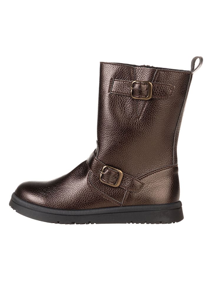 lamino Skórzane kozaki w kolorze brązowym rozmiar: 31