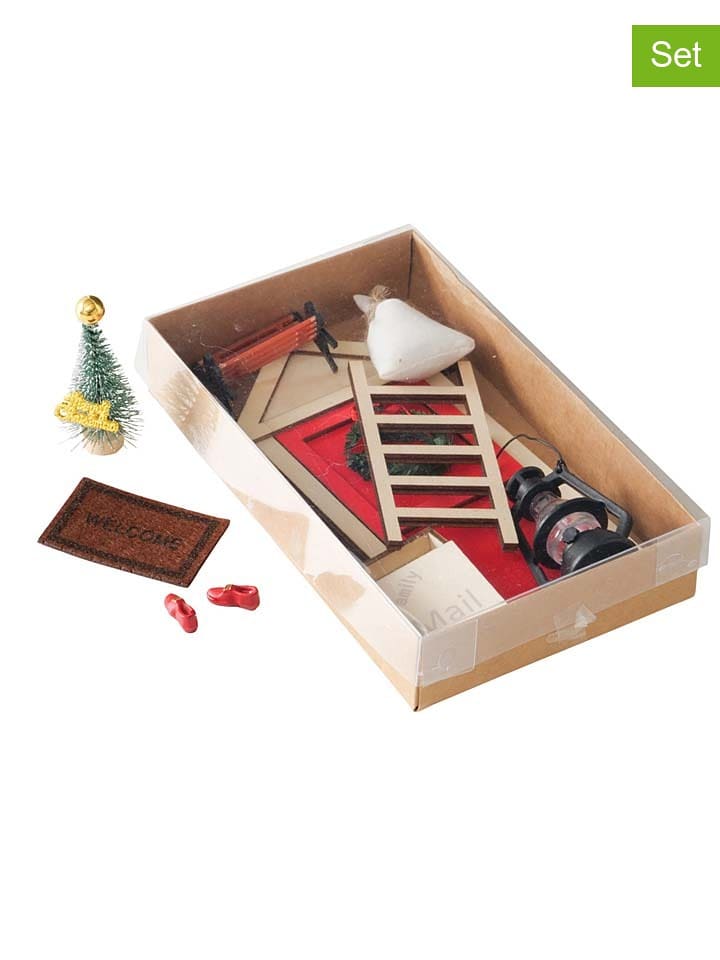 Boltze Dekoracje (10 szt.) "Nisse" ze wzorem - 10 x 17 cm rozmiar: onesize