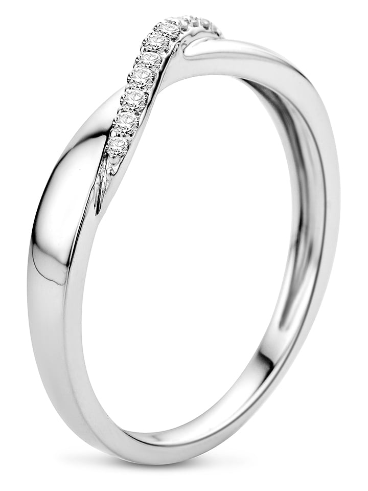 Diamant Exquis Złoty pierścionek z diamentami rozmiar: 58