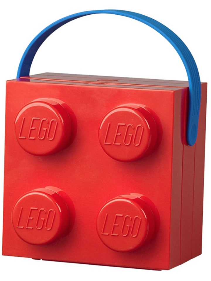 LEGO Pojemnik "Brick 4" w kolorze czerwonym na lunch - 16,5 x 11,6 x 17,3 cm rozmiar: onesize