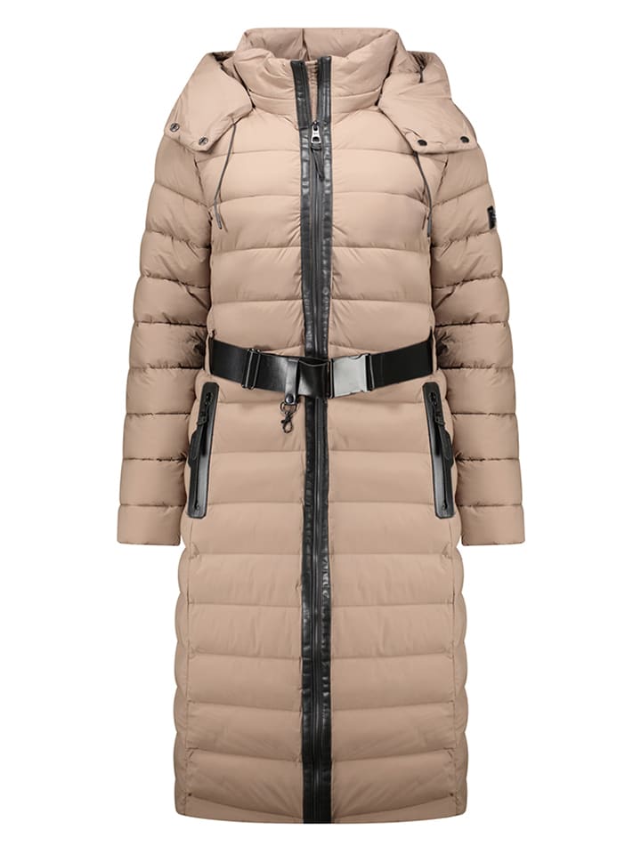 Geographical Norway Płaszcz pikowany "Eleonor" w kolorze beżowym rozmiar: L