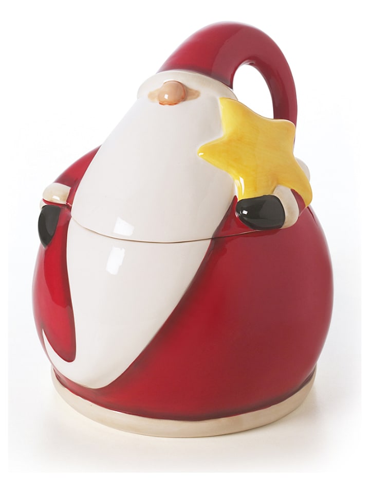 Trendy Kitchen by EXCÉLSA Pojemnik w kolorze czerwono-białym na ciastka - 14 x 18,5 x 15 cm rozmiar: onesize