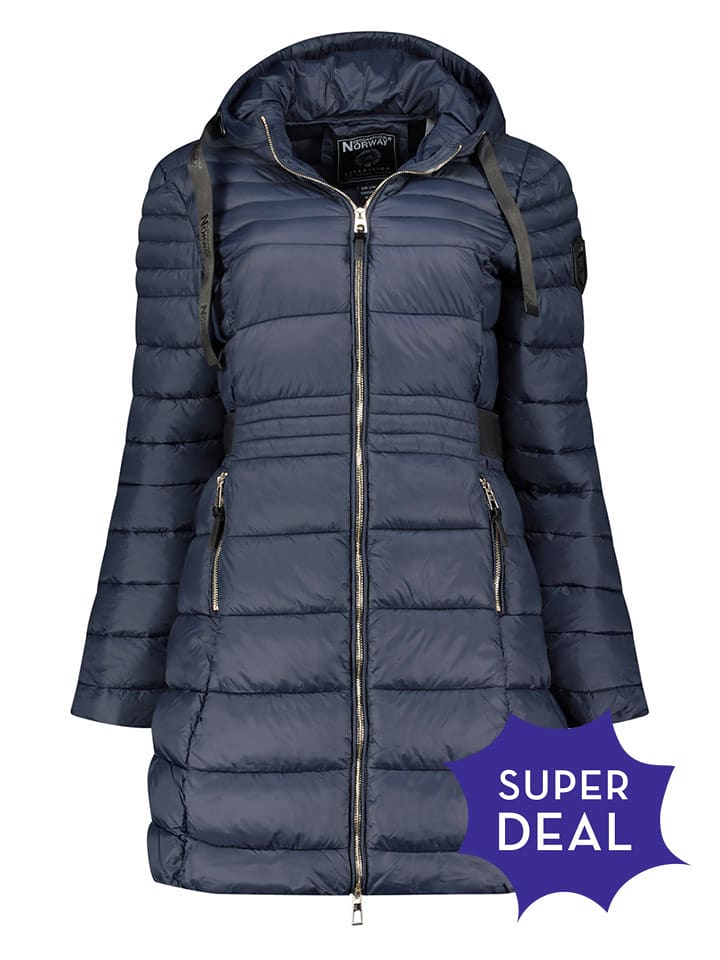 Geographical Norway Kurtka pikowana w kolorze granatowym rozmiar: M