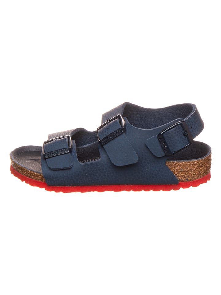 Birkenstock Skórzane sandały "Milano" w kolorze granatowym rozmiar: 25