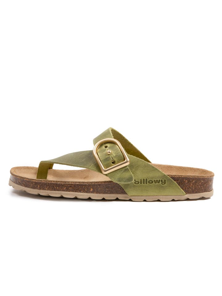 billowy Skórzane japonki w kolorze zielonym rozmiar: 37