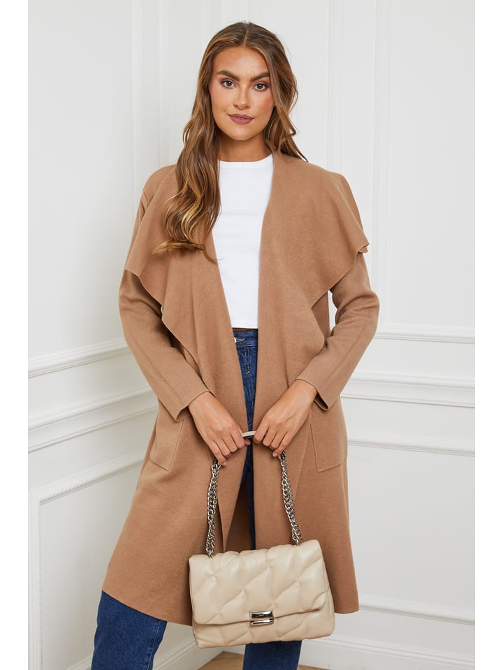 Soft Cashmere Kardigan w kolorze jasnobrązowym rozmiar: 38/40