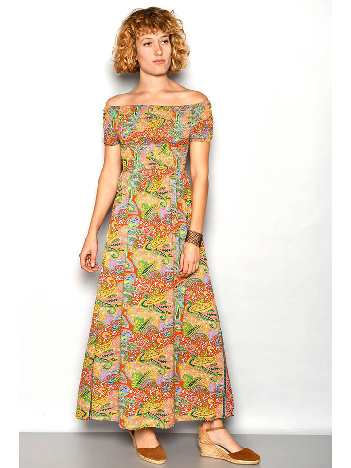 H.H.G. Sukienka w kolorze żółtym ze wzorem rozmiar: M