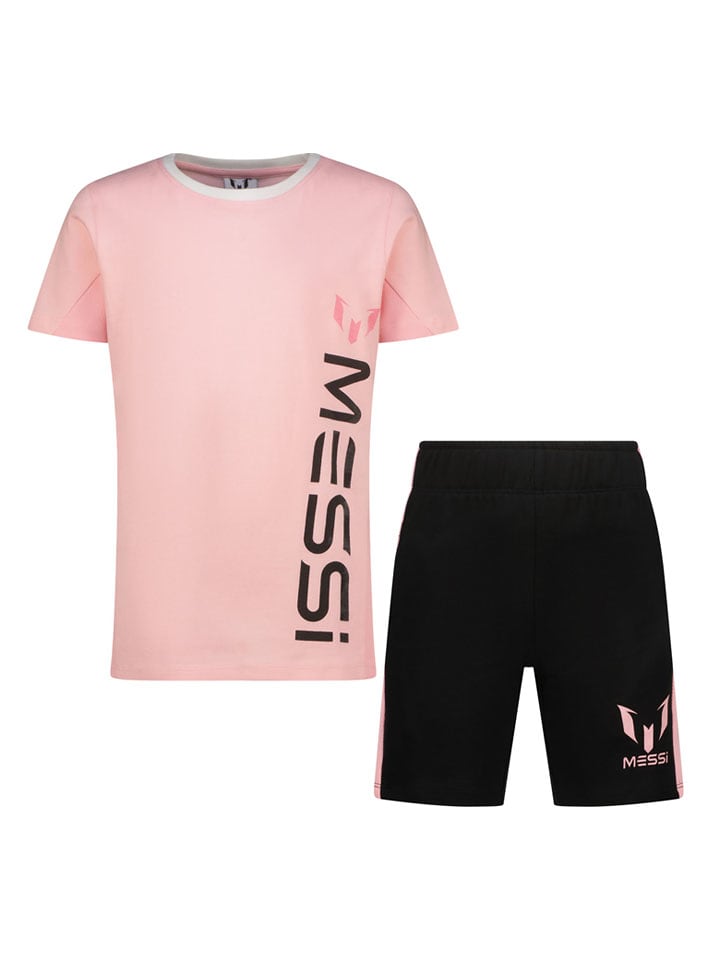 Messi 2-częściowy zestaw w kolorze jasnoróżowo-czarnym rozmiar: 140