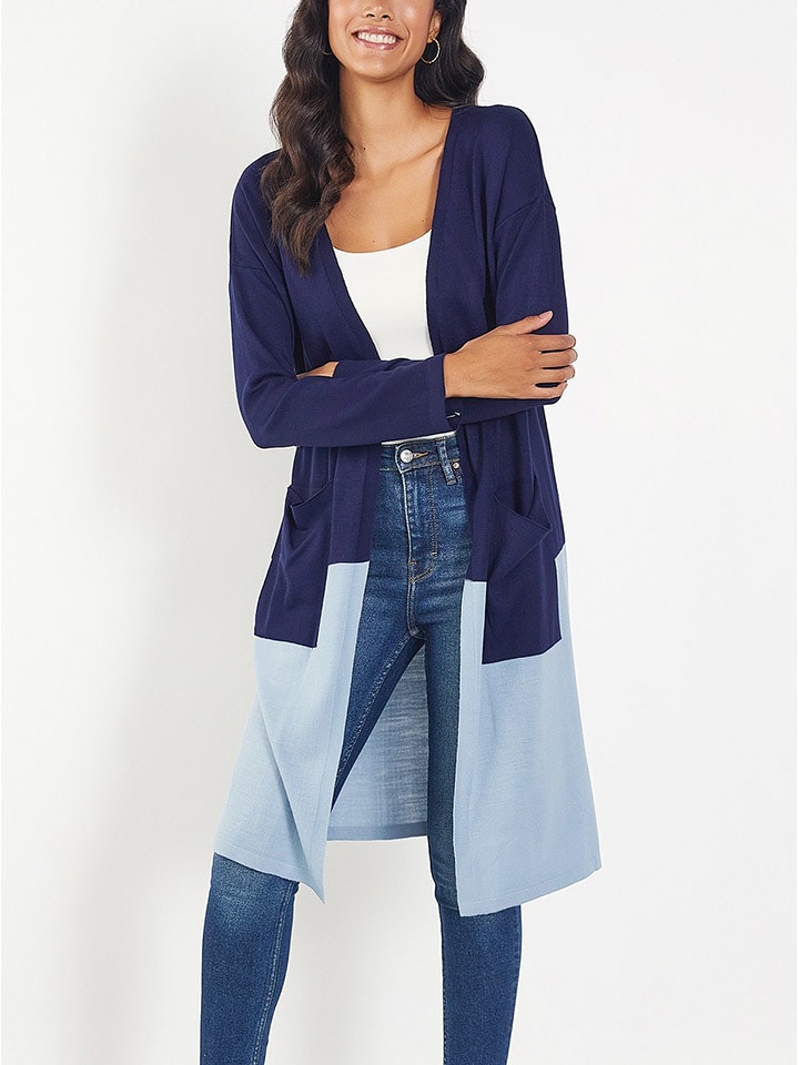 Milan Kiss Kardigan w kolorze granatowo-błękitnym rozmiar: L